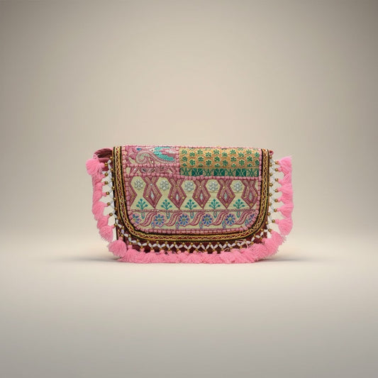 Handcrafted Embroidered Clutch Bag for Women