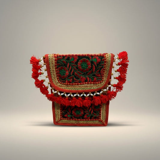 Handcrafted  Embroidered Sling Bag for Women