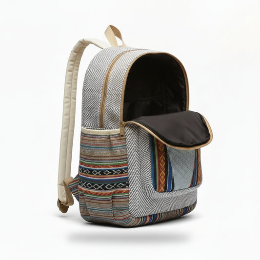Eco-Friendly Handcrafted Tribal Fusion Backpack